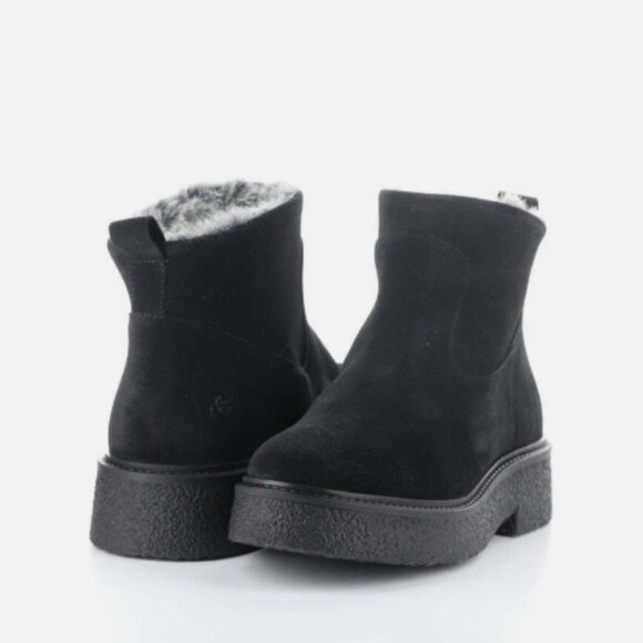 NEW BOS. & CO. Suede Scout Boots in black for women 1025 8m4 - Picture 1 of 10